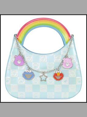Iridescent Faux Leather Crossbody Bag Charm